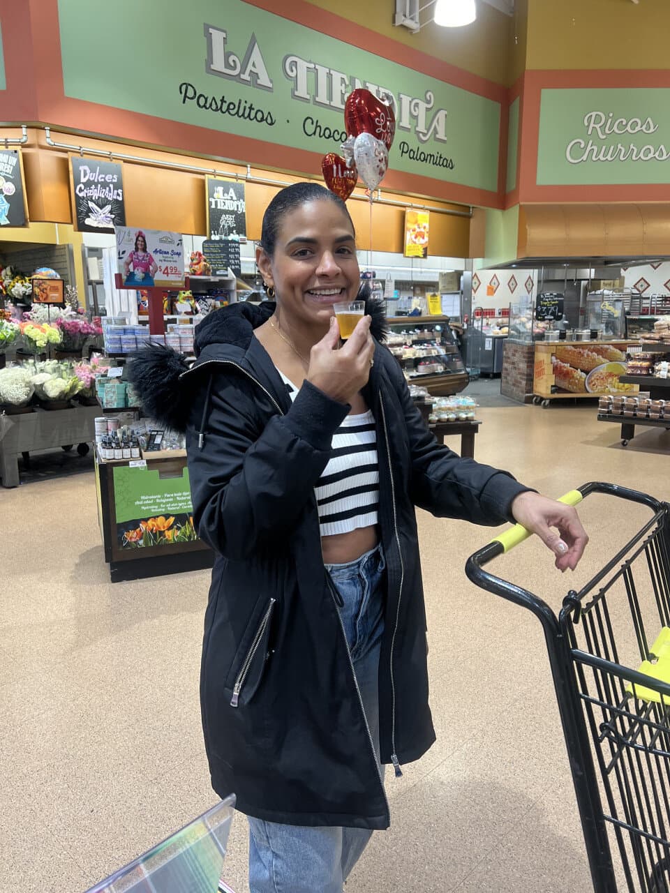 In-store sampling event with a brand ambassador