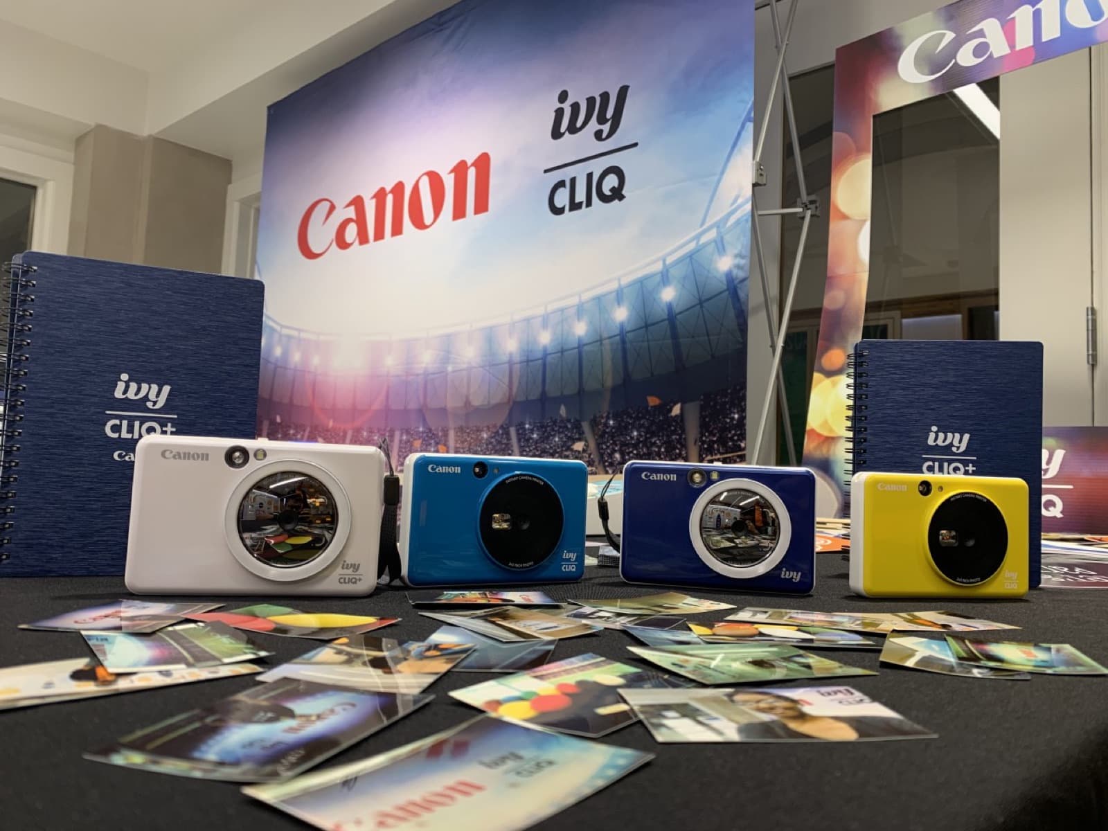 Canon IVY CLIQ photo wall on campus